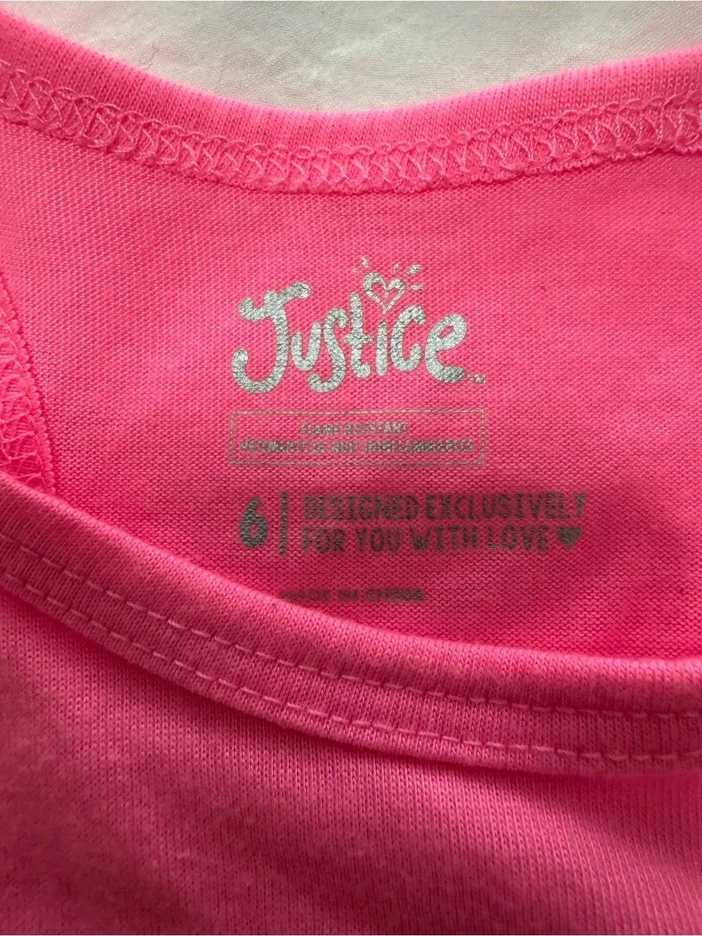 Justice Pink Reversible Sequin Sloth Tank Top Size 6